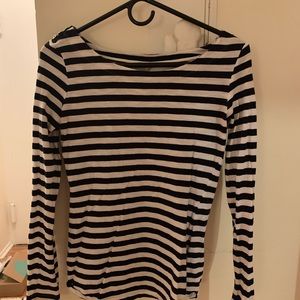banana republic striped long sleeve